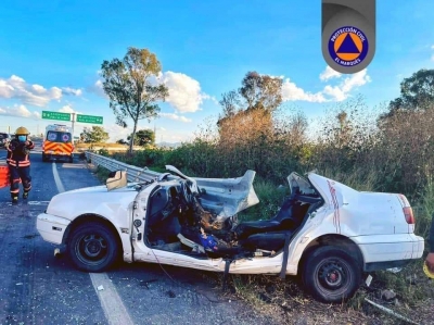 Fuerte accidente deja una persona fallecida y tres lesionados