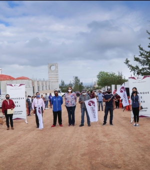 Elvia Montes hace arranque de obra en La Nueva Unidad.