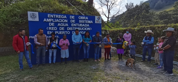 En Puerto de Vigas  Entregan obra de ampliación de sistema de agua entubada