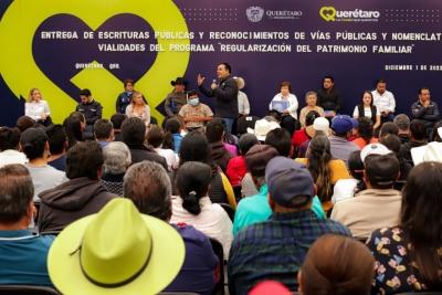 Municipio de Querétaro da certeza jurídica al patrimonio de 113 familias