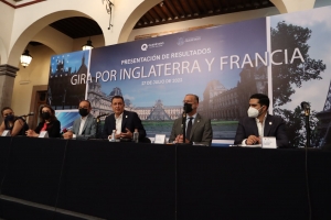 Presenta Mauricio Kuri el resultado de su gira a Inglaterra y Francia