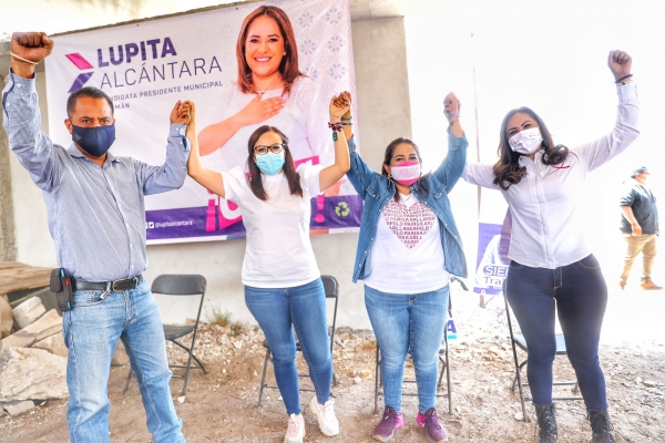 Con el Respaldo de los candidatos de Acción Nacional el Municipio será Fortalecido: Lupita Alcántara