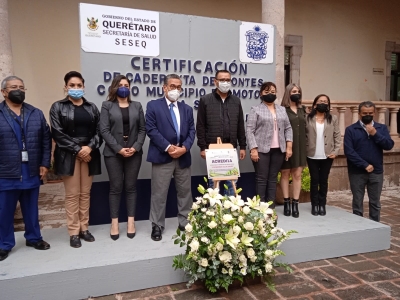 Cadereyta de Montes es certificado como Municipio Promotor de la Salud 2018-2021