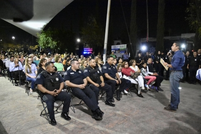 Presentan Vecino Vigilante en Misión San Carlos