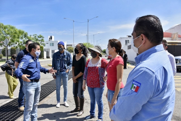 Realiza Roberto Sosa recorrido de supervisión de infraestructura pluvial