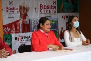  Presenta Karina Careaga fórmula de candidatos a regidores.