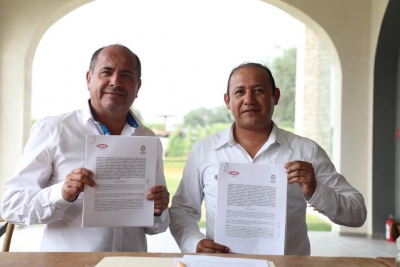 Municipio de Colón y CMIC signan convenio “5 al millar”