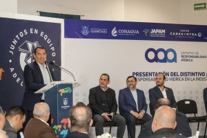 Distintivo aQa de Responsabilidad Hídrica, oportunidad para que el estado de Querétaro y San Juan del Río sean ejemplo nacional e internacional: Roberto Cabrera