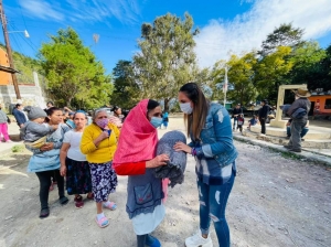 Diputada Local Selene Salazar visita comunidades de municipio de Arroyo Seco.