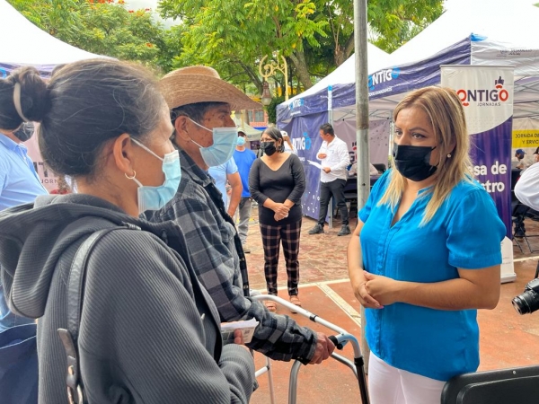 Encabeza  Lupita Ramírez Plaza evento de “Jornada Contigo” en Ahuacatlán de Guadalupe.