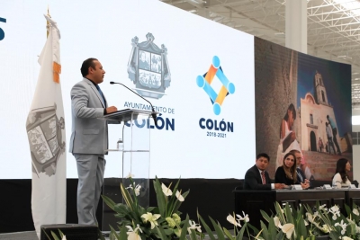 Presenta JAOV Plan Municipal de Desarrollo de Colón
