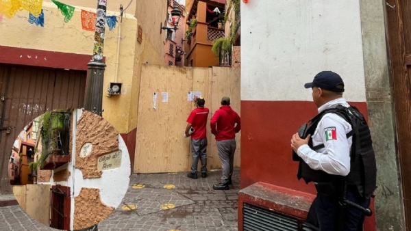 Clausuran el Callejón del Beso en Guanajuato.