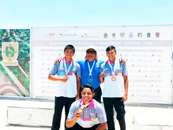 Una plata y dos bronces Conquistan Canoistas Queretanos en Olimpiada Nacional 2019