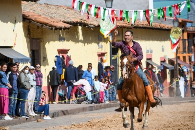 Regresaron las tradiciones a Amealco, para celebrar las fiestas patrias.