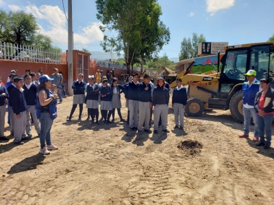 Entrega y supervisa obras Lupita Alcántara en Rancho Nuevo.