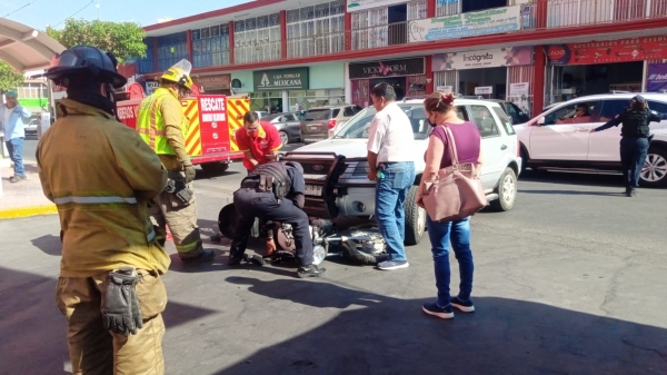 Se impacta sobre una moto