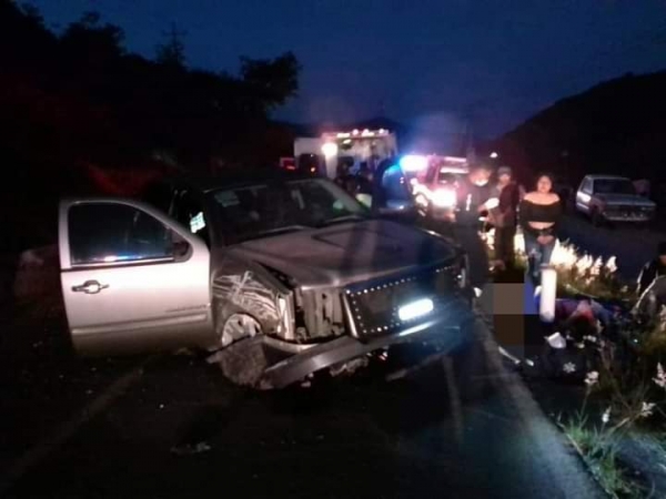 Cuatro lesionados en el Aguacate, Landa en accidente automovilístico