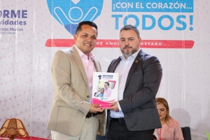 Rinde Iván Zárate su 1.er Informe de Actividades frente al DIF Municipal de Pinal