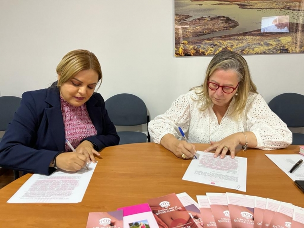 Logra Lupita Ramírez convenio en pro de la prevención de la salud de la mujer.