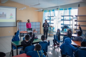 Realizan en El Marqués Cuarta Jornada Cultural Turística, a estudiantes de la comunidad de Tierra Blanca