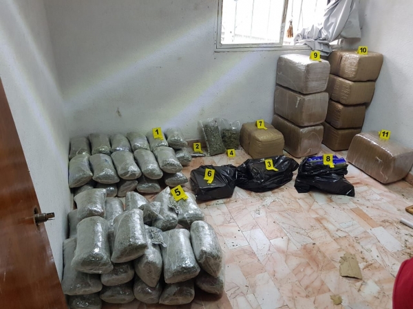 #CódigoRojo | Aseguran 140 kilos de marihuana en la capital