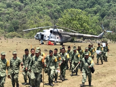 Continúan los esfuerzos coordinados para combatir incendio forestal en la Reserva de la Biósfera