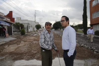 Supervisa JDGT obras en colonias de Corregidora