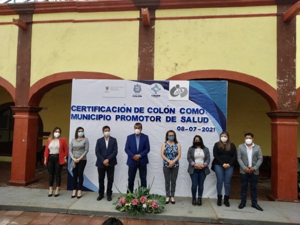 Colón obtiene certificación como Municipio Promotor de la Salud
