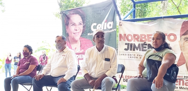 Respaldo ciudadano en Rincon de Piedra Blanca para NORBERTO JIMÉNEZ