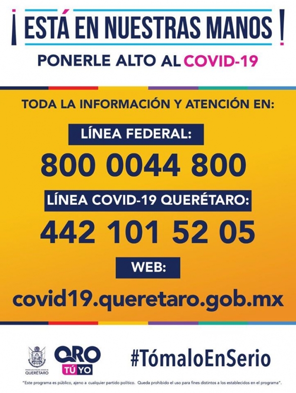 Pone en marcha Gobierno de Querétaro “call center” para información sobre COVID-19