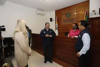 Visitan Luis Nava y Arahí Domínguez el C4 y los Juzgados Cívicos