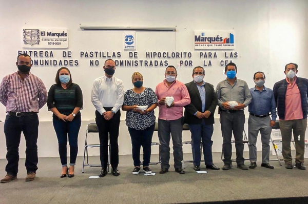 Refuerza El Marqués medidas de desinfección del agua