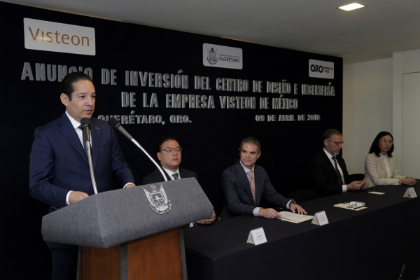 Anuncia Pancho nversión del Grupo VISTEON por más de 174 mdp