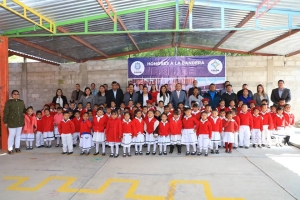 Avanza construcción de biblioteca en preescolar de los Benitos