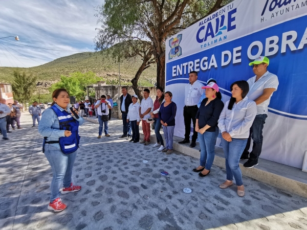 Entrega Obras por 16 Millones Lupita Alcántara