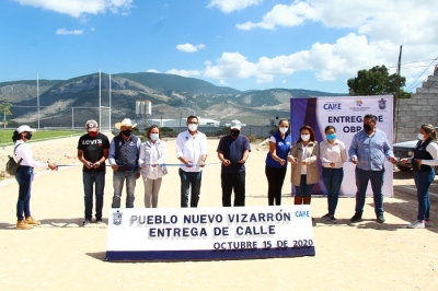 Encabeza entrega de obras LEBM