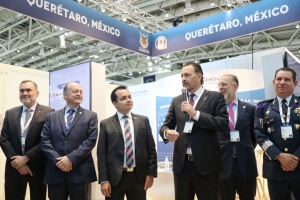  Inaugura Mauricio Kuri el pabellón Querétaro en Hannover Messe 2022